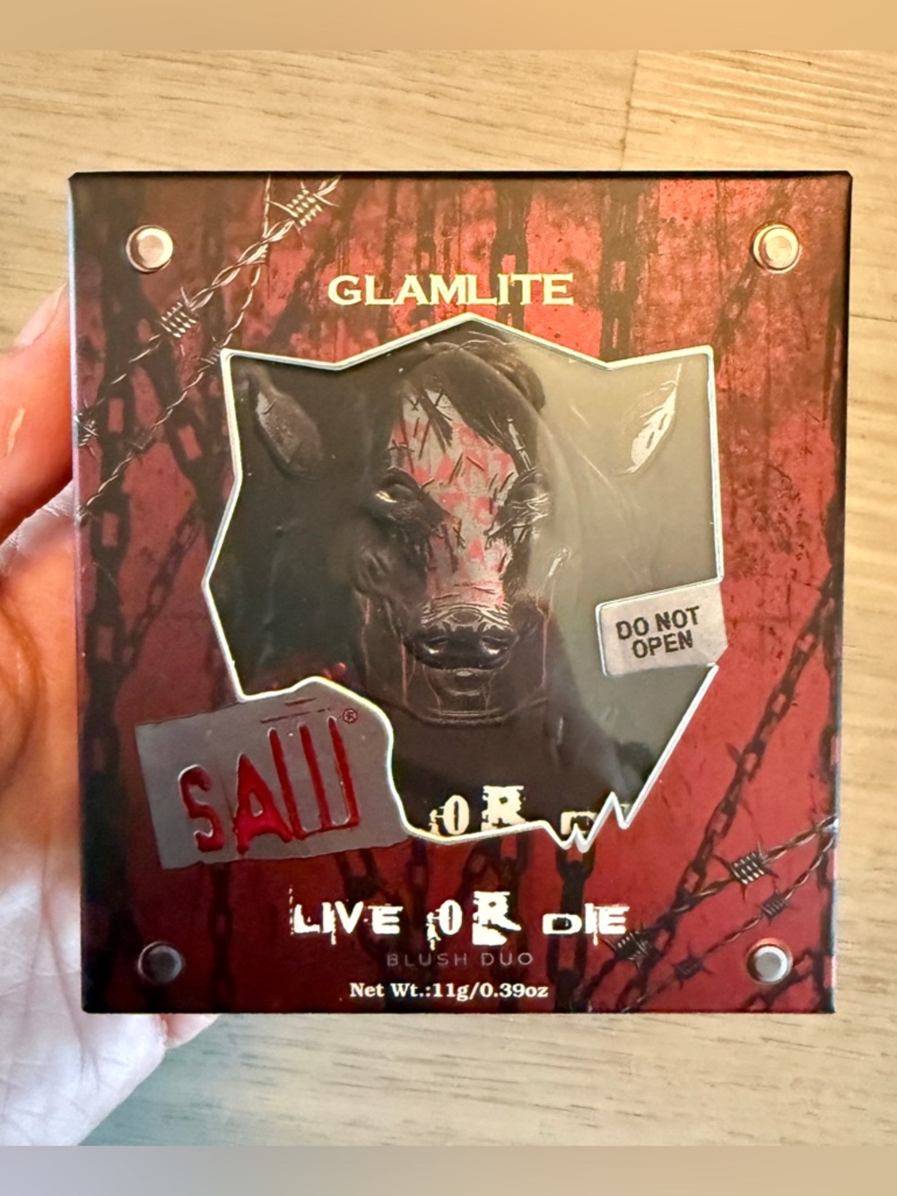 SAW x Glamlite Blush Duo Limited Edition NEW IN HAND SEALED! Horror